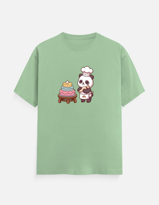 The Panda Bakery - Unisex in Jade – flat lay
