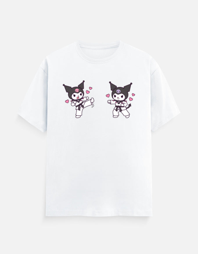The Taekwondo Kuromi - Unisex in White – flat lay