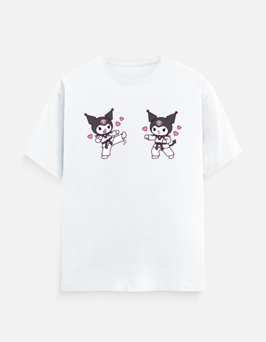 The Taekwondo Kuromi - Unisex in White – flat lay