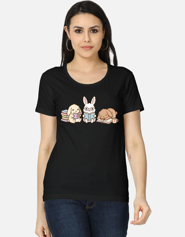 The Bookworm Bunny Hop - Women's