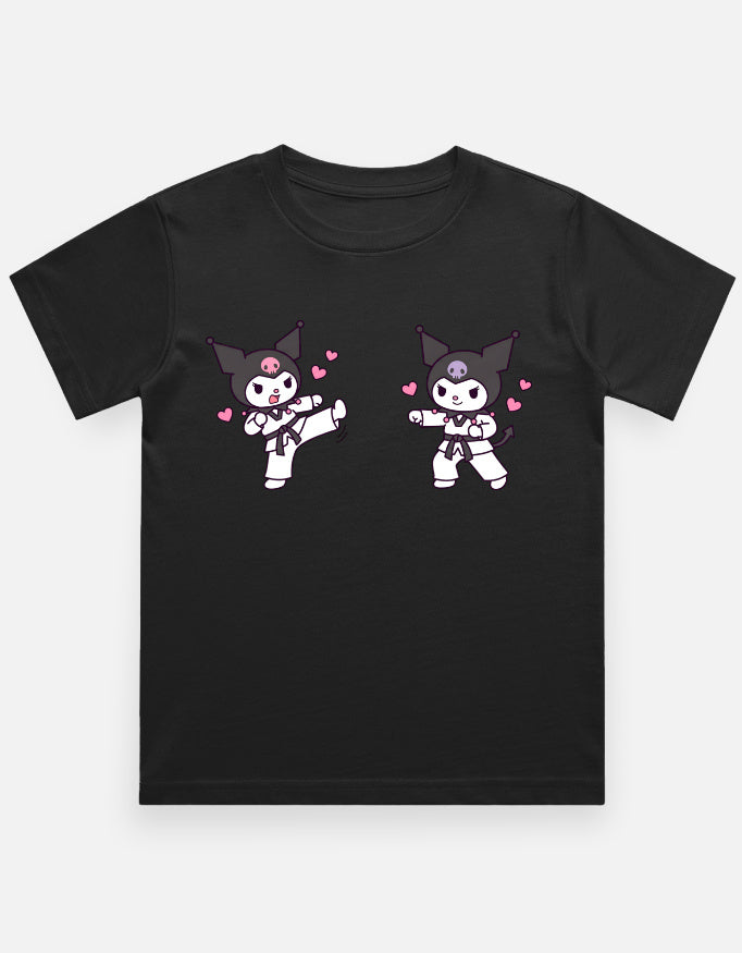 The Taekwondo Kuromi - Kids in Black – flat lay