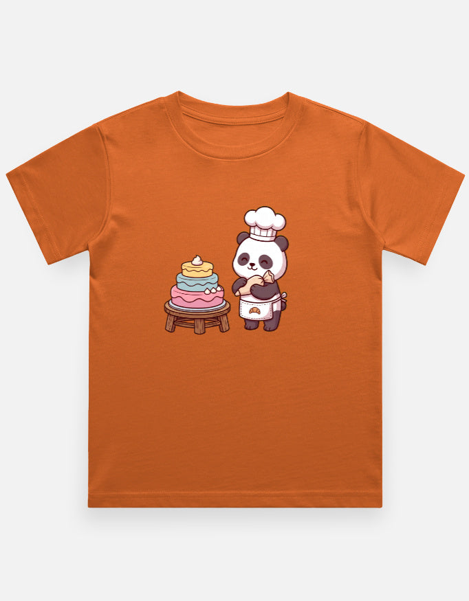 The Panda Bakery - Kids in Orange – flat lay