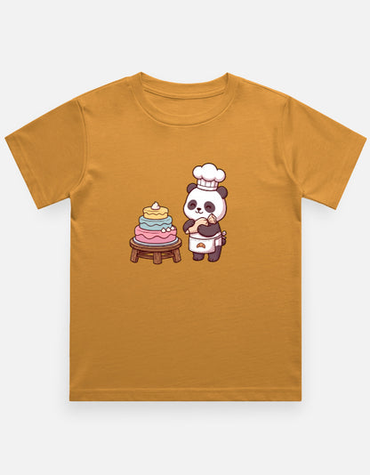 The Panda Bakery - Kids in Golden Yellow – flat lay