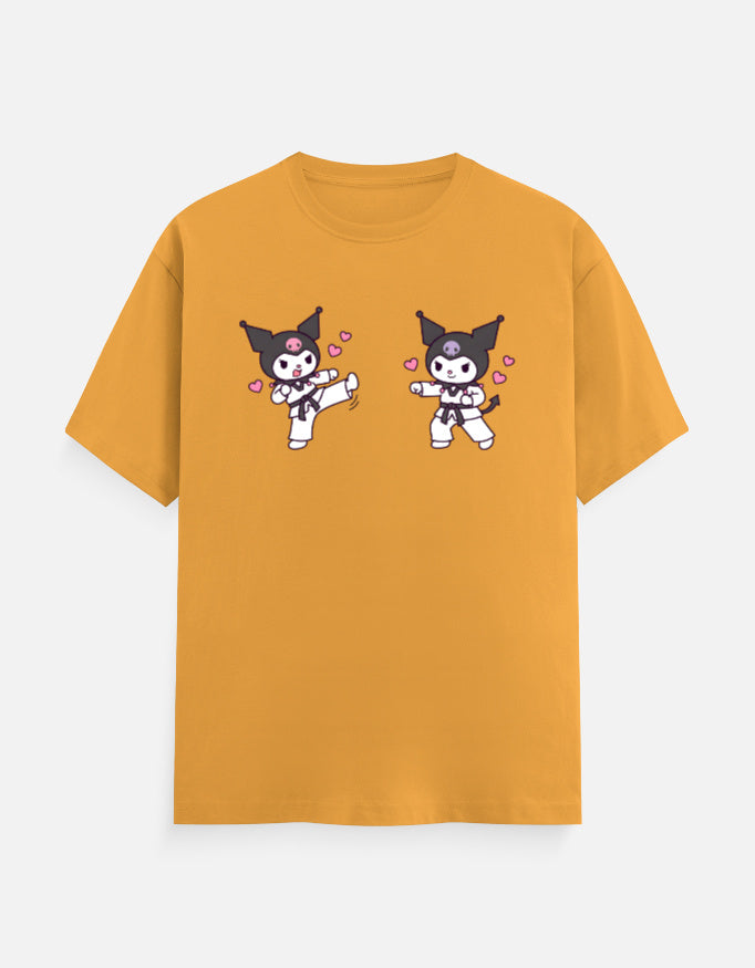 The Taekwondo Kuromi - Unisex in Golden Yellow – flat lay