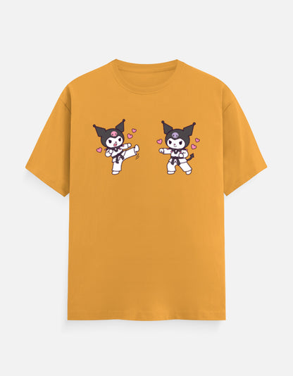 The Taekwondo Kuromi - Unisex in Golden Yellow – flat lay
