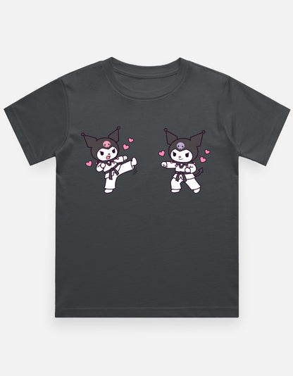 The Taekwondo Kuromi - Kids in Steel Grey – flat lay