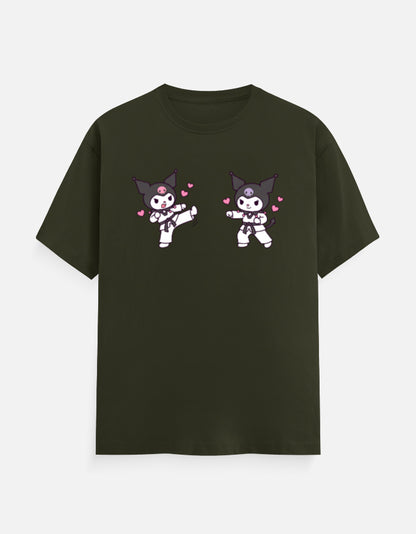 The Taekwondo Kuromi - Unisex in Olive Green – flat lay
