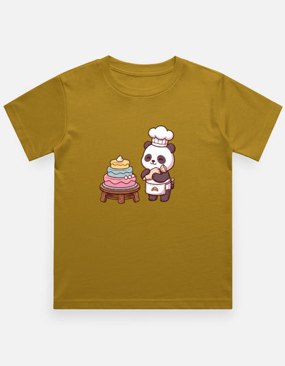 The Panda Bakery - Kids in Mustard Yellow – flat lay