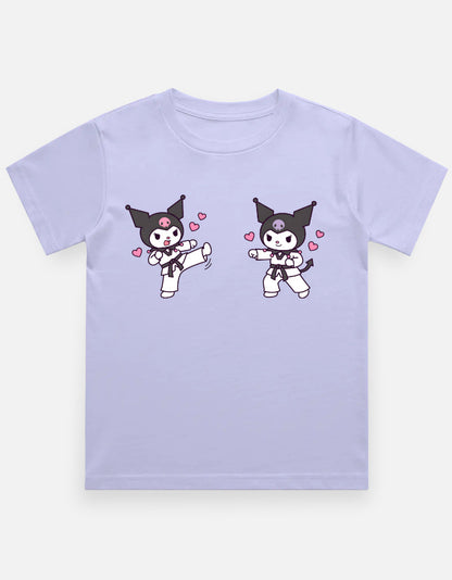 The Taekwondo Kuromi - Kids in Lavender – flat lay
