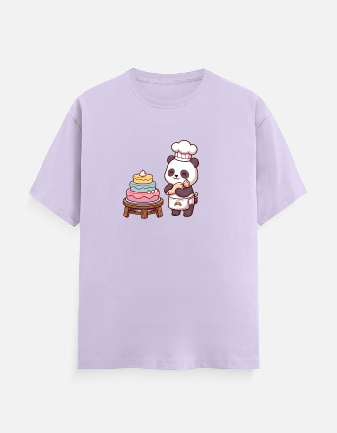 The Panda Bakery - Unisex in Lavender – flat lay