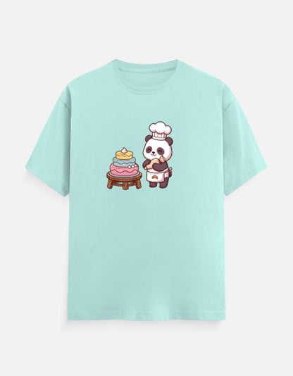 The Panda Bakery - Unisex in Mint – flat lay