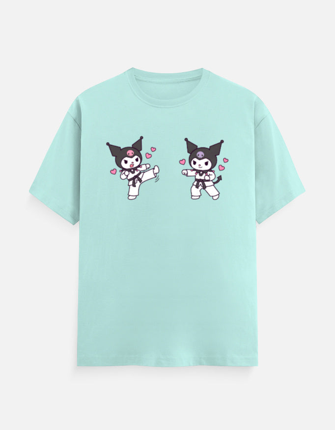 The Taekwondo Kuromi - Unisex in Mint – flat lay