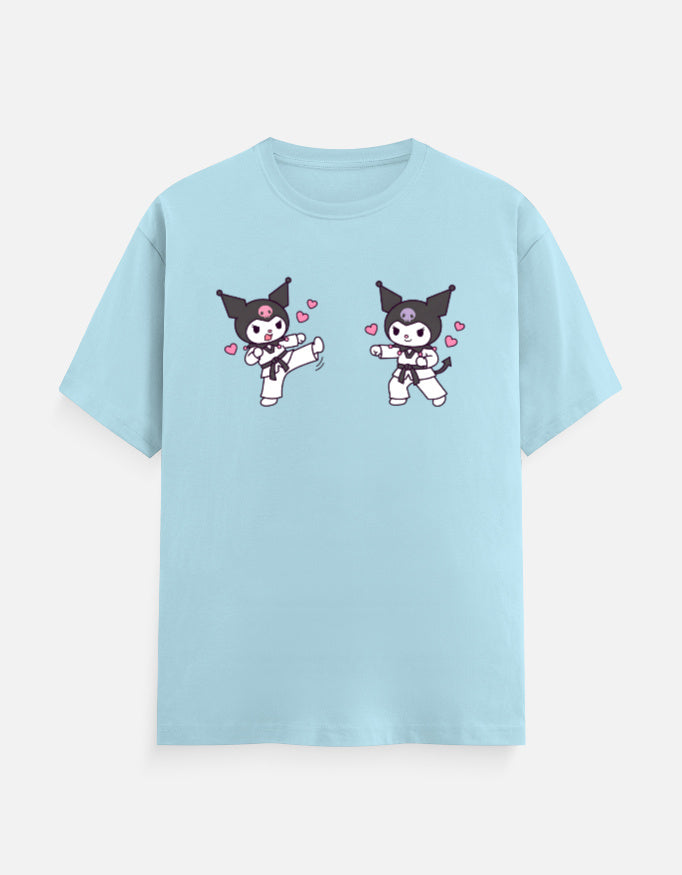 The Taekwondo Kuromi - Unisex in Baby Blue – flat lay