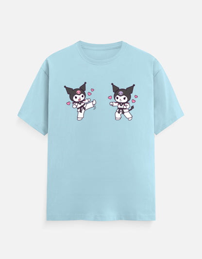 The Taekwondo Kuromi - Unisex in Baby Blue – flat lay
