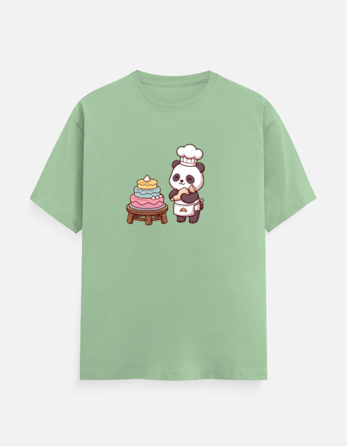 The Panda Bakery - Unisex in Jade – flat lay