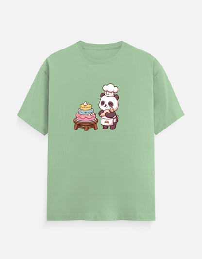 The Panda Bakery - Unisex in Jade – flat lay