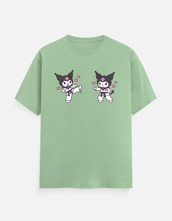 The Taekwondo Kuromi - Unisex in Jade – flat lay