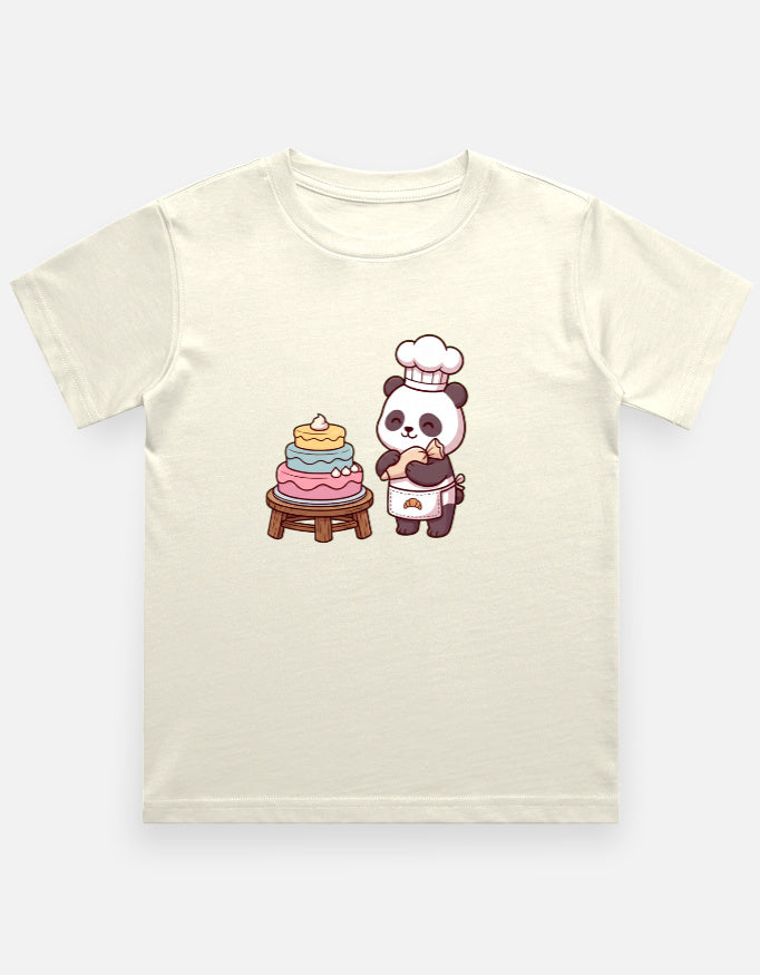 The Panda Bakery - Kids in Off White – flat lay