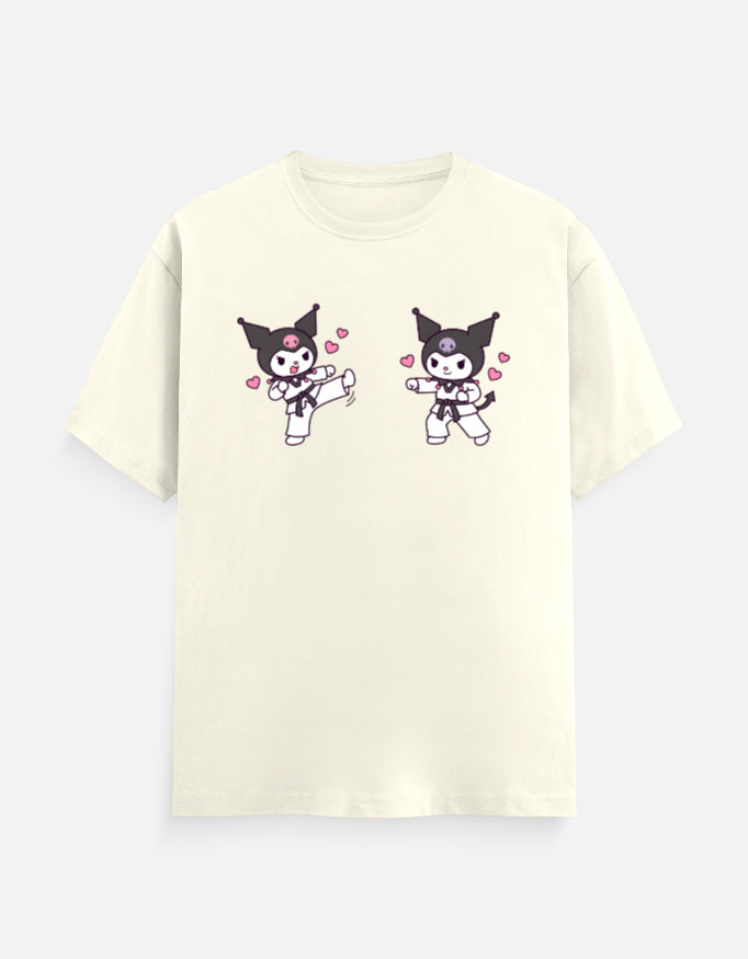 The Taekwondo Kuromi - Unisex in Off White – flat lay