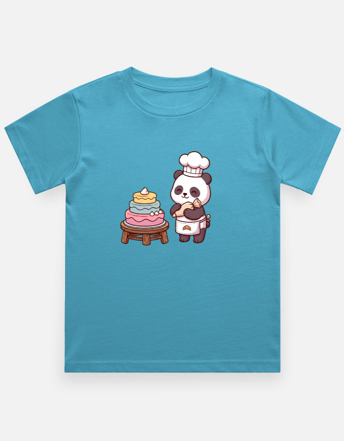 The Panda Bakery - Kids in SkyBlue – flat lay