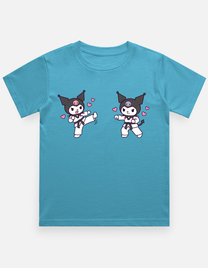 The Taekwondo Kuromi - Kids in SkyBlue – flat lay